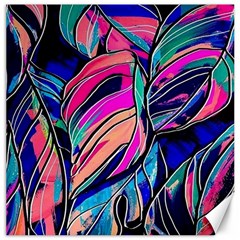 Tropical Leaves Resize 2000x2000 Same A3580b Canvas 12  X 12  by Sobalvarro