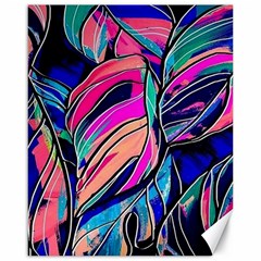 Tropical Leaves Resize 2000x2000 Same A3580b Canvas 16  X 20  by Sobalvarro