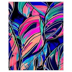 Tropical Leaves Resize 2000x2000 Same A3580b Drawstring Bag (small) by Sobalvarro