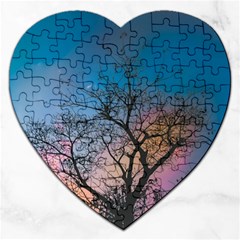 Low Angle Photography Of Bare Tree Jigsaw Puzzle (heart) by Pakrebo