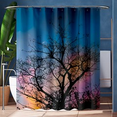 Low Angle Photography Of Bare Tree Shower Curtain 60  X 72  (medium)  by Pakrebo