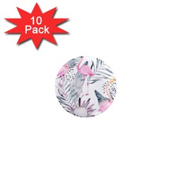 Tropical Flamingos 1  Mini Magnet (10 Pack)  by Sobalvarro