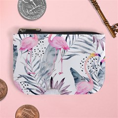 Tropical Flamingos Mini Coin Purse by Sobalvarro