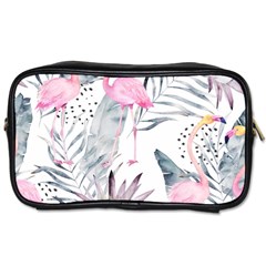 Tropical Flamingos Toiletries Bag (two Sides) by Sobalvarro