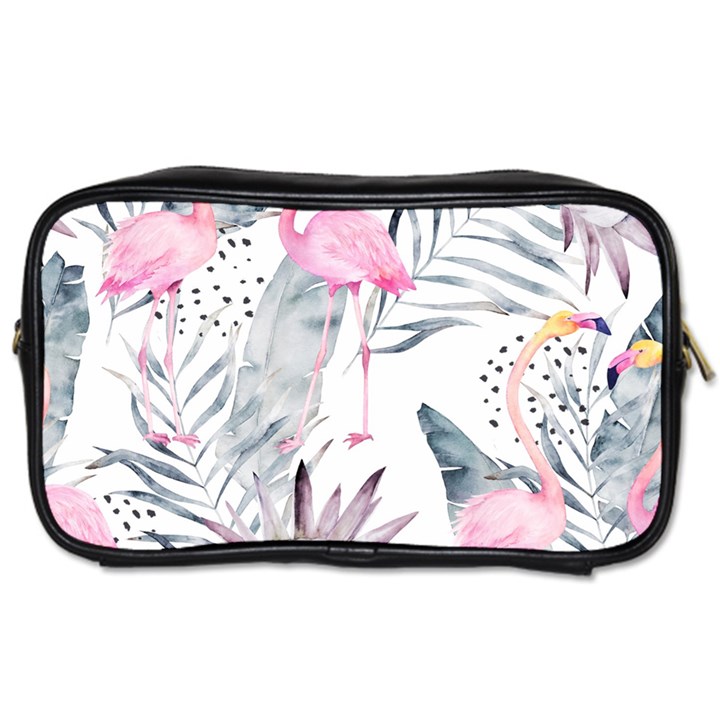 Tropical flamingos Toiletries Bag (Two Sides)