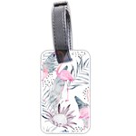 Tropical flamingos Luggage Tag (two sides) Front