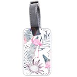 Tropical flamingos Luggage Tag (two sides) Back