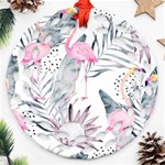 Tropical flamingos Ornament (Round Filigree) Front