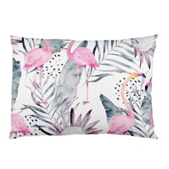 Tropical Flamingos Pillow Case (two Sides) by Sobalvarro