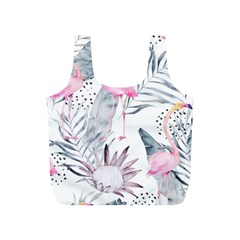 Tropical Flamingos Full Print Recycle Bag (s) by Sobalvarro