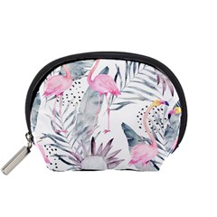 Tropical Flamingos Accessory Pouch (small) by Sobalvarro