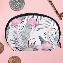 Tropical Flamingos Accessory Pouch (large) by Sobalvarro