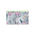 Tropical flamingos Cosmetic Bag (XS) Back