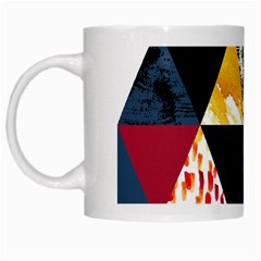 Triangles White Mugs by Sobalvarro