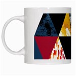 Triangles White Mugs Left