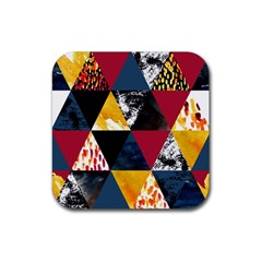 Triangles Rubber Coaster (square)  by Sobalvarro