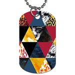 Triangles Dog Tag (One Side) Front