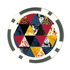 Triangles Poker Chip Card Guard by Sobalvarro