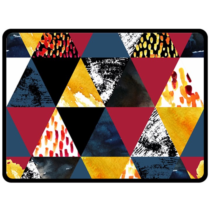 Triangles Fleece Blanket (Large) 