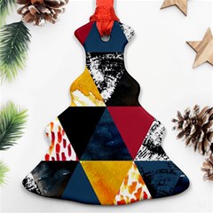 Triangles Christmas Tree Ornament (two Sides) by Sobalvarro