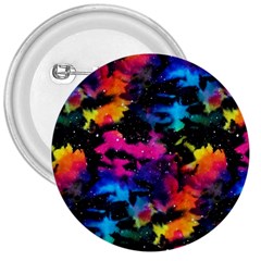 Tie Dye Rainbow Galaxy 3  Buttons by KirstenStar