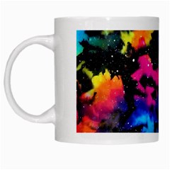 Tie Dye Rainbow Galaxy White Mugs by KirstenStar