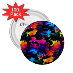 Tie Dye Rainbow Galaxy 2 25  Buttons (100 Pack)  by KirstenStar