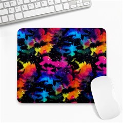 Tie Dye Rainbow Galaxy Large Mousepads by KirstenStar