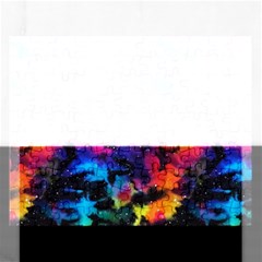 Tie Dye Rainbow Galaxy Rectangular Jigsaw Puzzl by KirstenStar