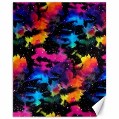 Tie Dye Rainbow Galaxy Canvas 11  X 14  by KirstenStar