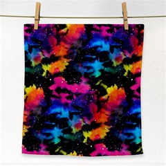 Tie Dye Rainbow Galaxy Face Towel by KirstenStar