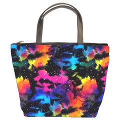 Tie Dye Rainbow Galaxy Bucket Bag by KirstenStar