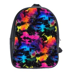 Tie Dye Rainbow Galaxy School Bag (large) by KirstenStar