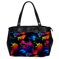 Tie Dye Rainbow Galaxy Oversize Office Handbag by KirstenStar