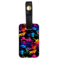 Tie Dye Rainbow Galaxy Luggage Tag (one Side) by KirstenStar