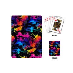 Tie Dye Rainbow Galaxy Playing Cards Single Design (mini) by KirstenStar