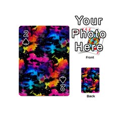 Tie Dye Rainbow Galaxy Playing Cards 54 Designs (mini) by KirstenStar