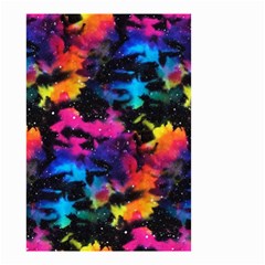 Tie Dye Rainbow Galaxy Small Garden Flag (two Sides) by KirstenStar