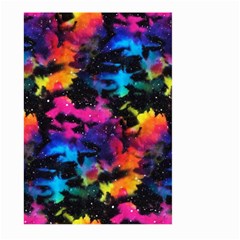 Tie Dye Rainbow Galaxy Large Garden Flag (two Sides) by KirstenStar