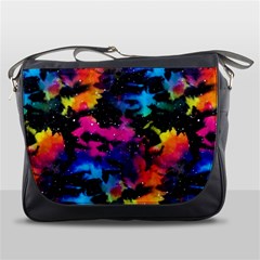 Tie Dye Rainbow Galaxy Messenger Bag by KirstenStar