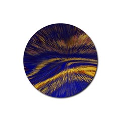 Bomb Background Pattern Explode Rubber Round Coaster (4 Pack)  by Mariart