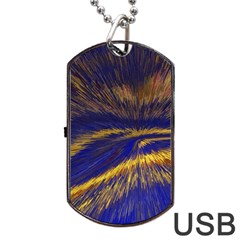 Bomb Background Pattern Explode Dog Tag Usb Flash (two Sides) by Mariart