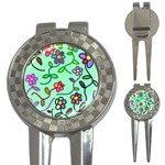 Flowers Floral Plants 3-in-1 Golf Divots Front