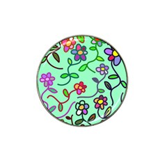 Flowers Floral Plants Hat Clip Ball Marker (4 Pack) by Bajindul