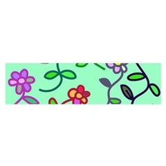 Flowers Floral Plants Satin Scarf (oblong) by Bajindul