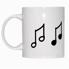 Piano Notes Music White Mugs by HermanTelo