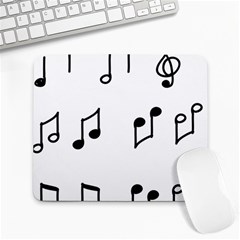 Piano Notes Music Large Mousepads by HermanTelo