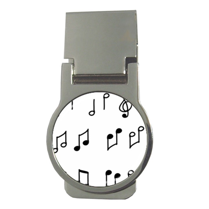 Piano Notes Music Money Clips (Round) 