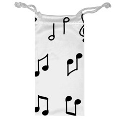 Piano Notes Music Jewelry Bag