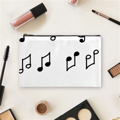 Piano Notes Music Cosmetic Bag (medium) by HermanTelo